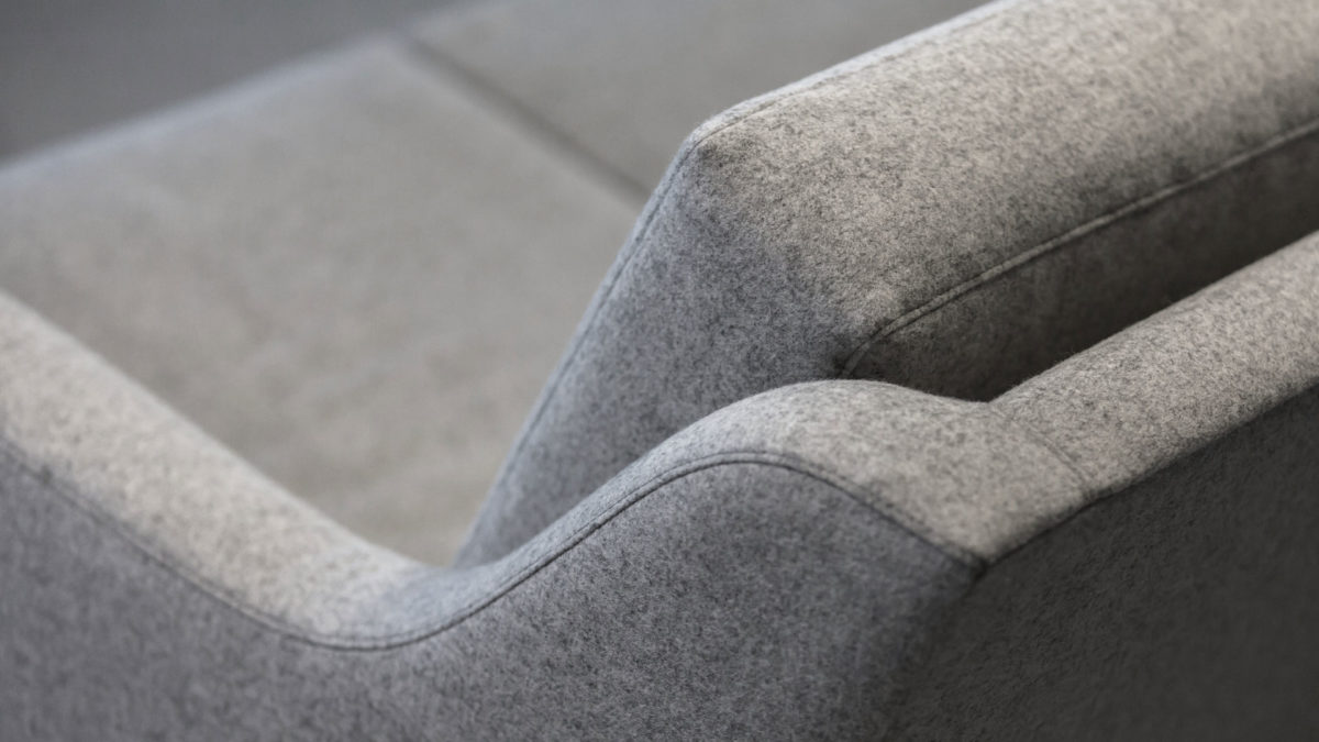 The Jet Stream Armchair, Grey Wool